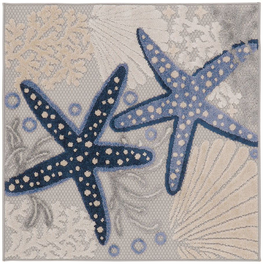 Nourison Aloha ALH24 Blue Grey Area Rug