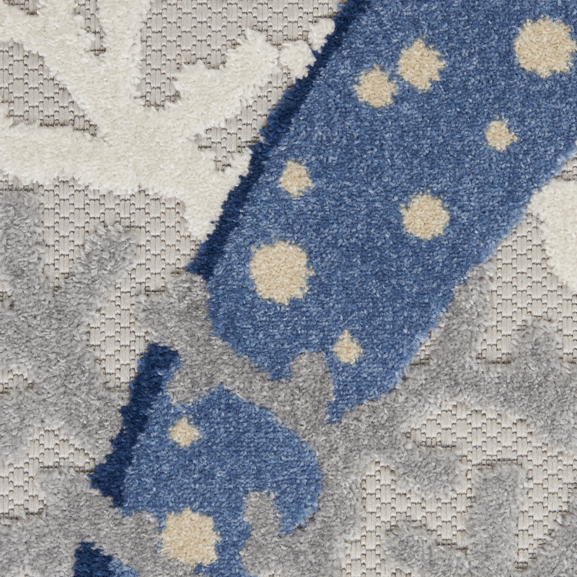 Nourison Aloha ALH24 Blue Grey Area Rug - Image 4