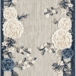 Nourison Aloha ALH32 Blue Grey Area Rug