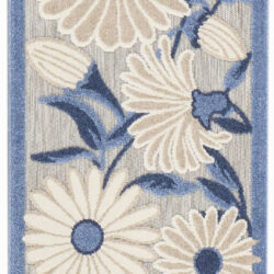 Nourison Aloha ALH33 Blue Grey Area Rug