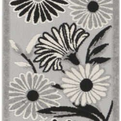 Nourison Aloha ALH33 Black White Area Rug