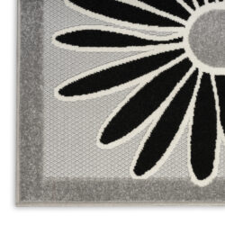 Alternative view of Nourison Aloha ALH33 Black White Area Rug