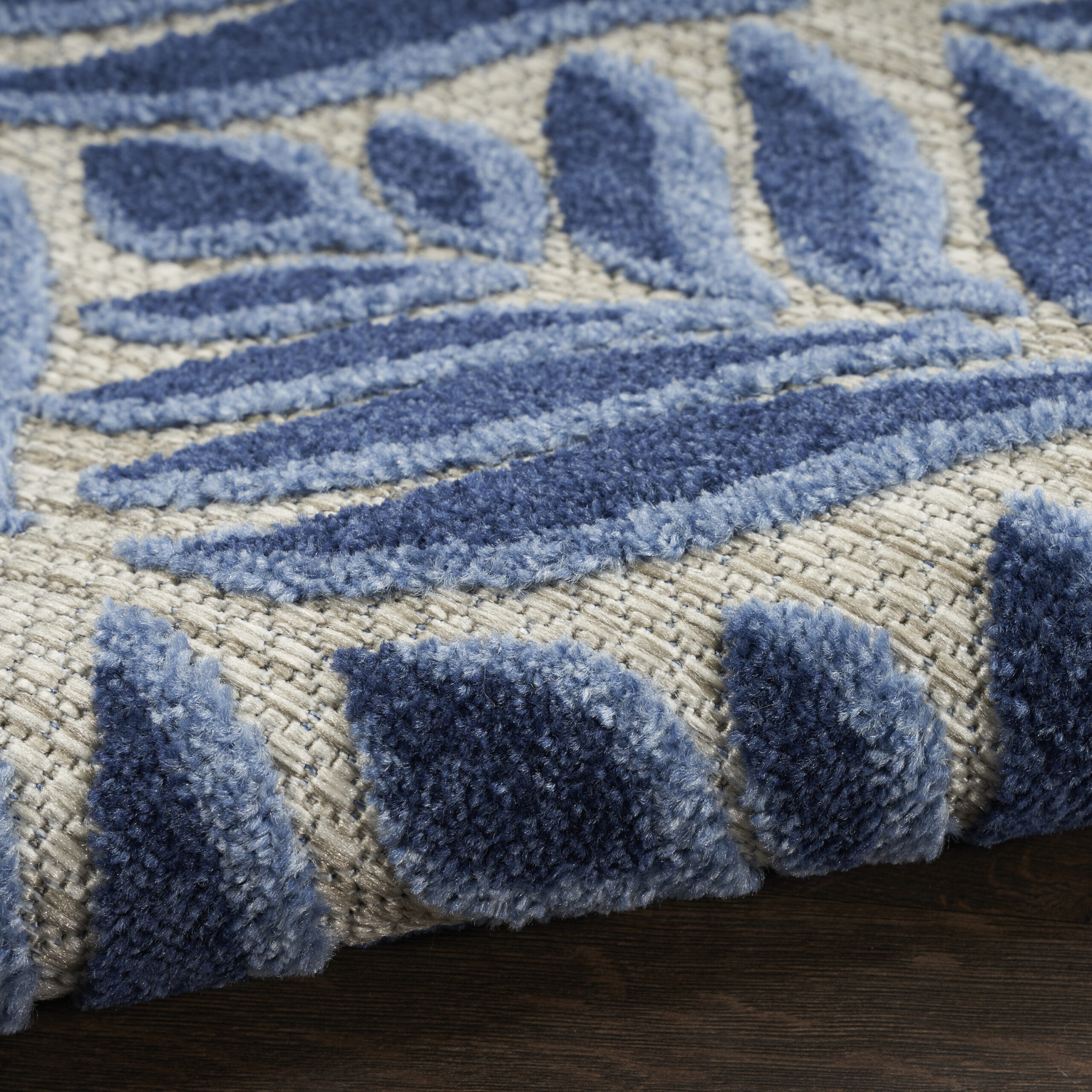 Nourison Aloha ALH35 Blue Area Rug - Image 3