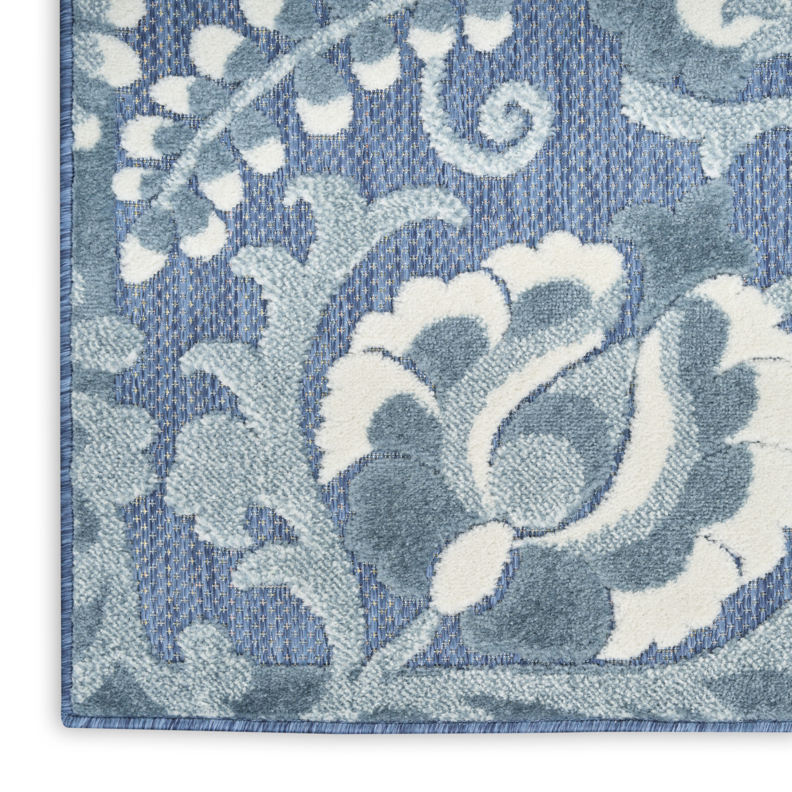 Nourison Aloha ALH17 Blue Area Rug - Image 2