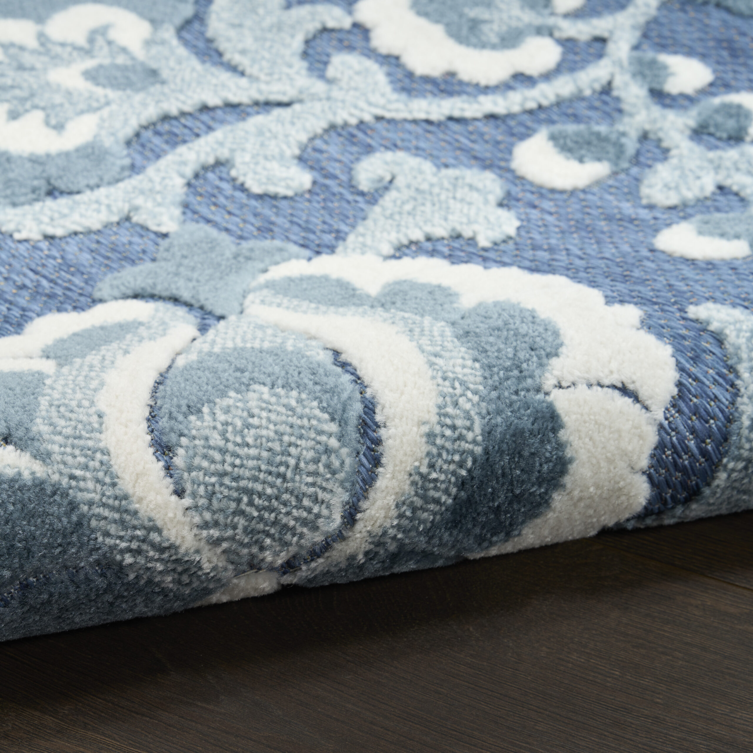 Nourison Aloha ALH17 Blue Area Rug - Image 3