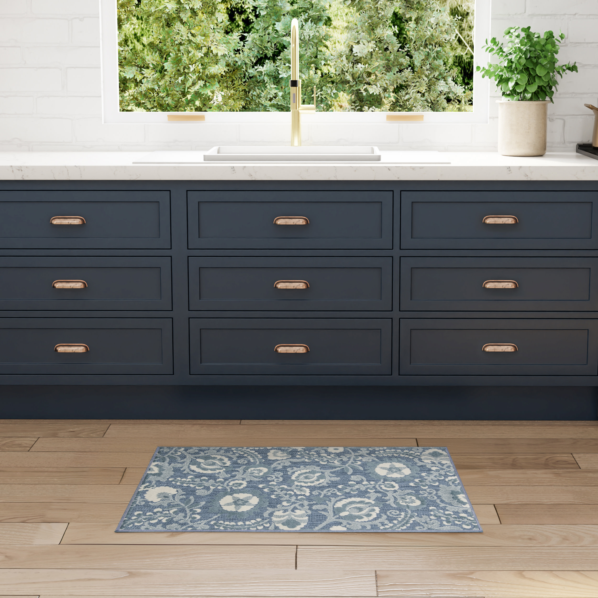 Nourison Aloha ALH17 Blue Area Rug - Image 5