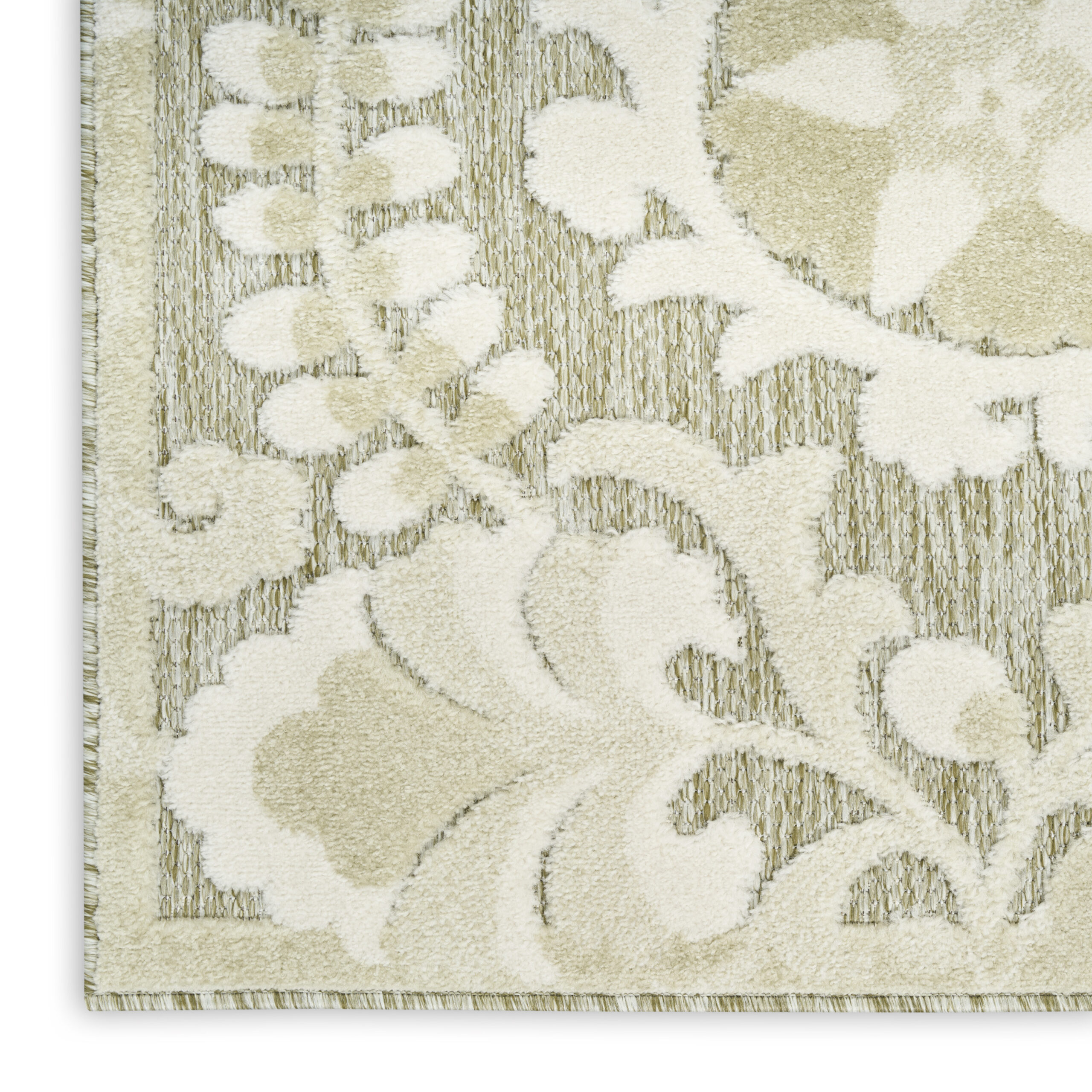 Nourison Aloha ALH17 Ivory Sage Area Rug - Image 2