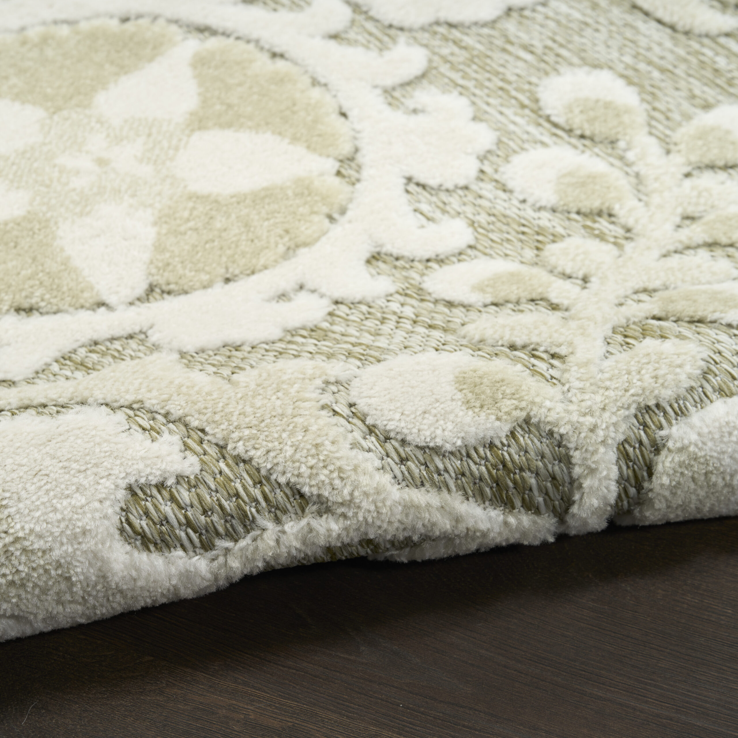 Nourison Aloha ALH17 Ivory Sage Area Rug - Image 3