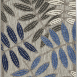 Nourison Aloha ALH18 Grey Blue Area Rug