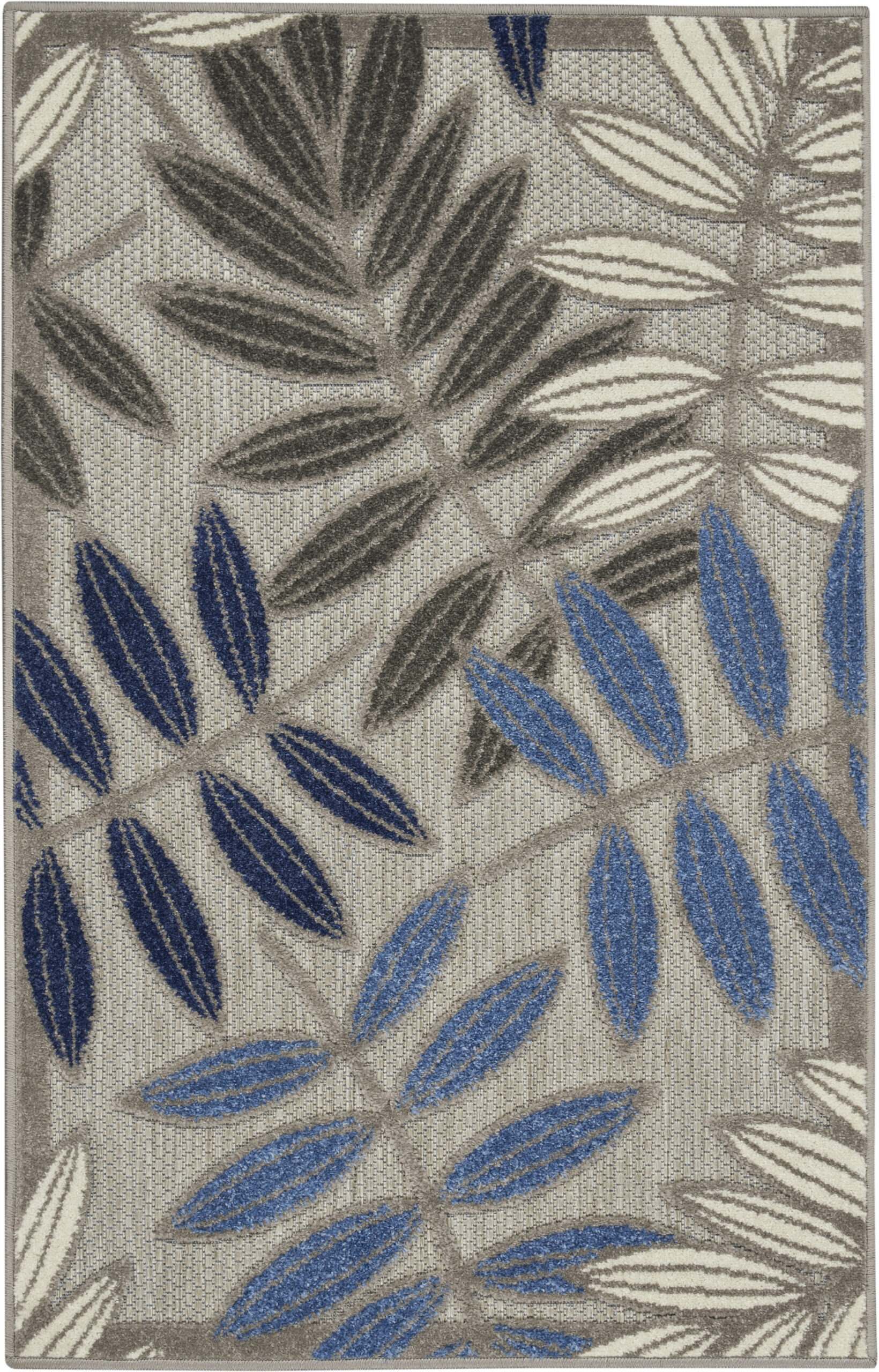 Nourison Aloha ALH18 Grey Blue Area Rug