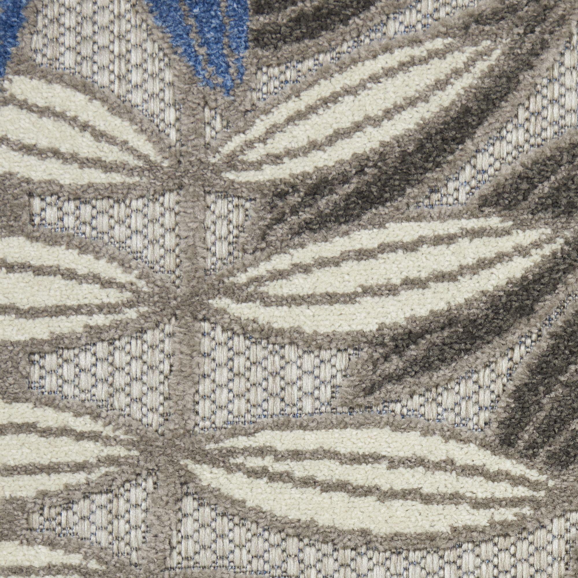 Nourison Aloha ALH18 Grey Blue Area Rug - Image 4