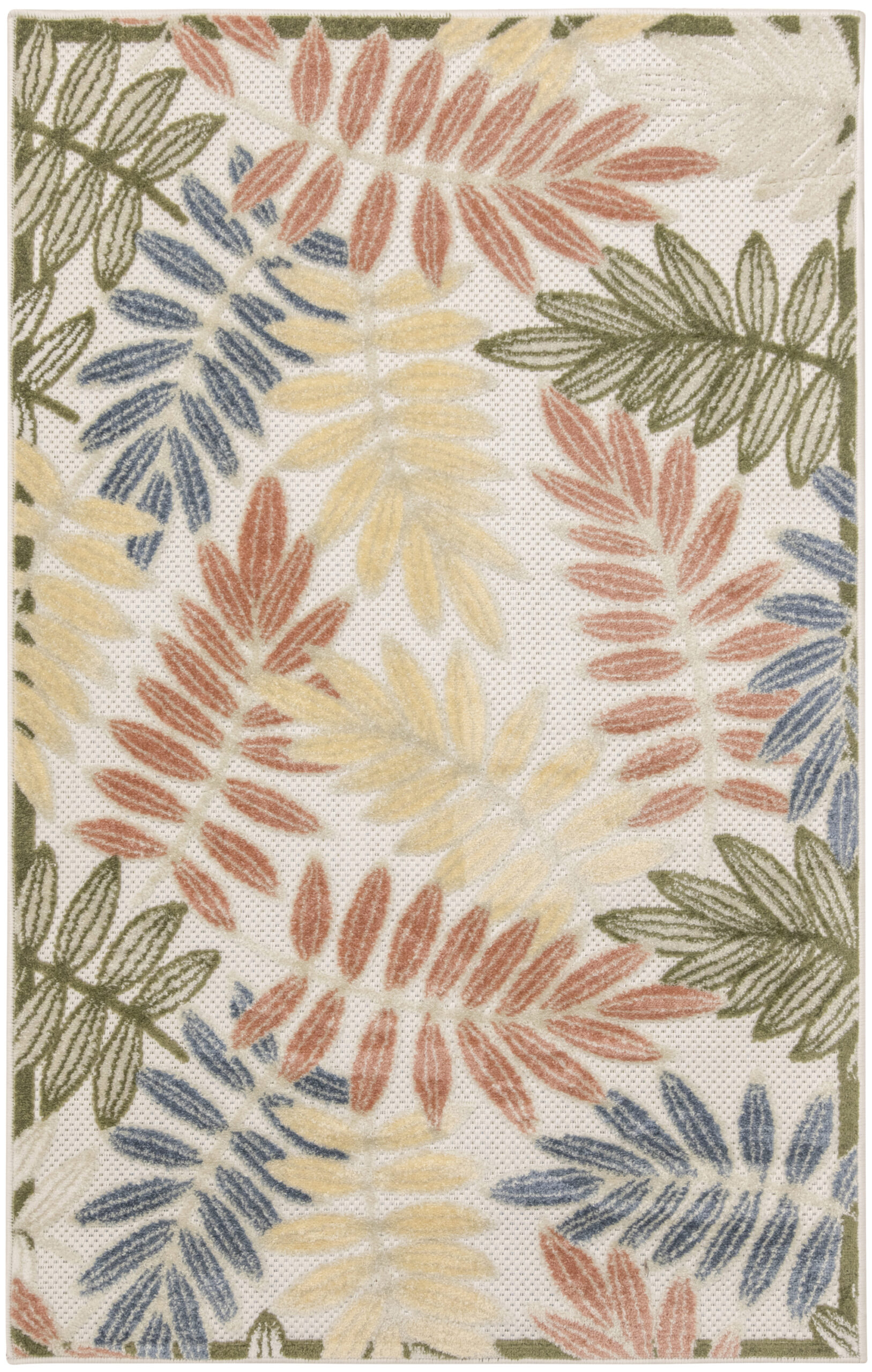 Nourison Aloha ALH18 Ivory Rose Area Rug