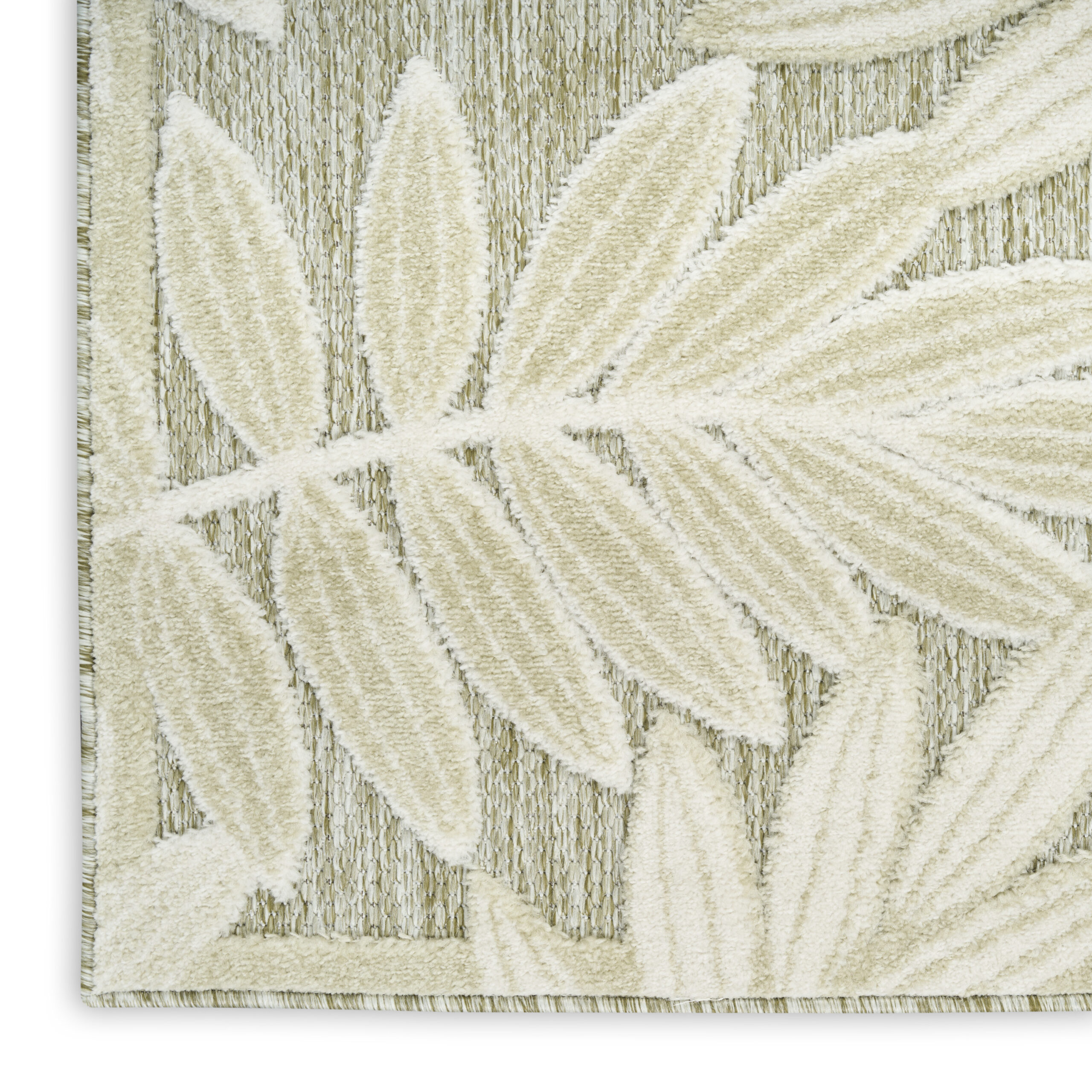 Nourison Aloha ALH18 Ivory Sage Area Rug - Image 2