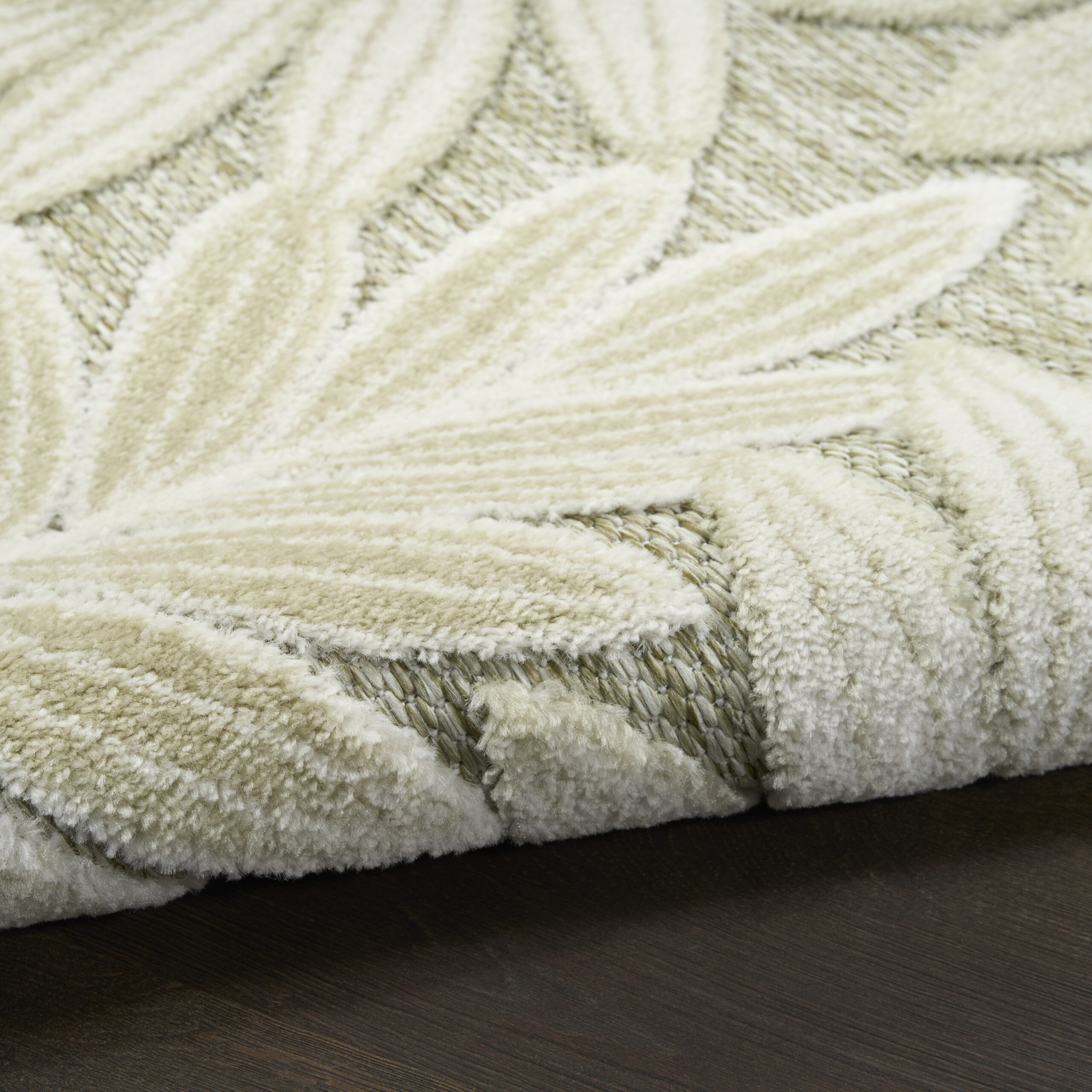 Nourison Aloha ALH18 Ivory Sage Area Rug - Image 3