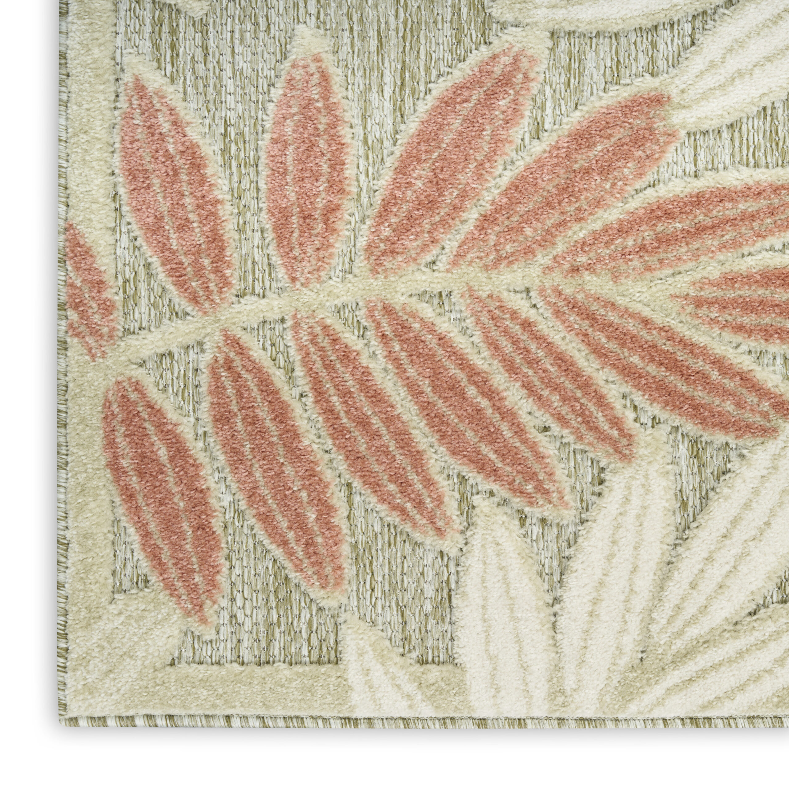 Nourison Aloha ALH18 Sage Rose Area Rug - Image 2