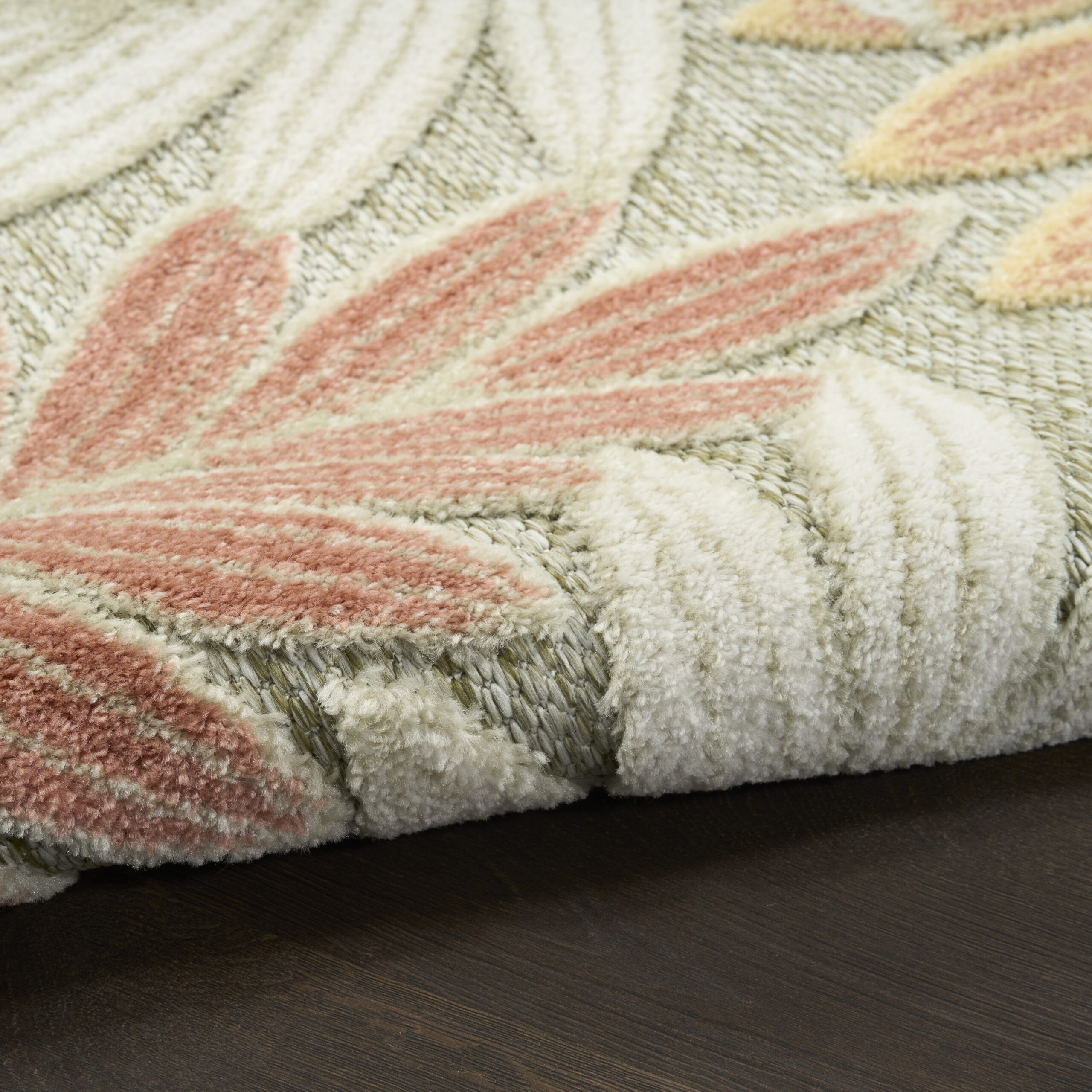 Nourison Aloha ALH18 Sage Rose Area Rug - Image 3