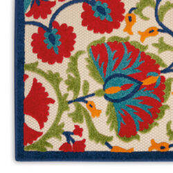 Alternative view of Nourison Aloha ALH20 Red Multicolor Area Rug