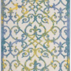 Nourison Aloha ALH21 Ivory Blue Area Rug