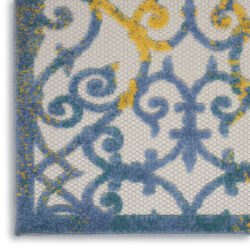 Alternative view of Nourison Aloha ALH21 Ivory Blue Area Rug
