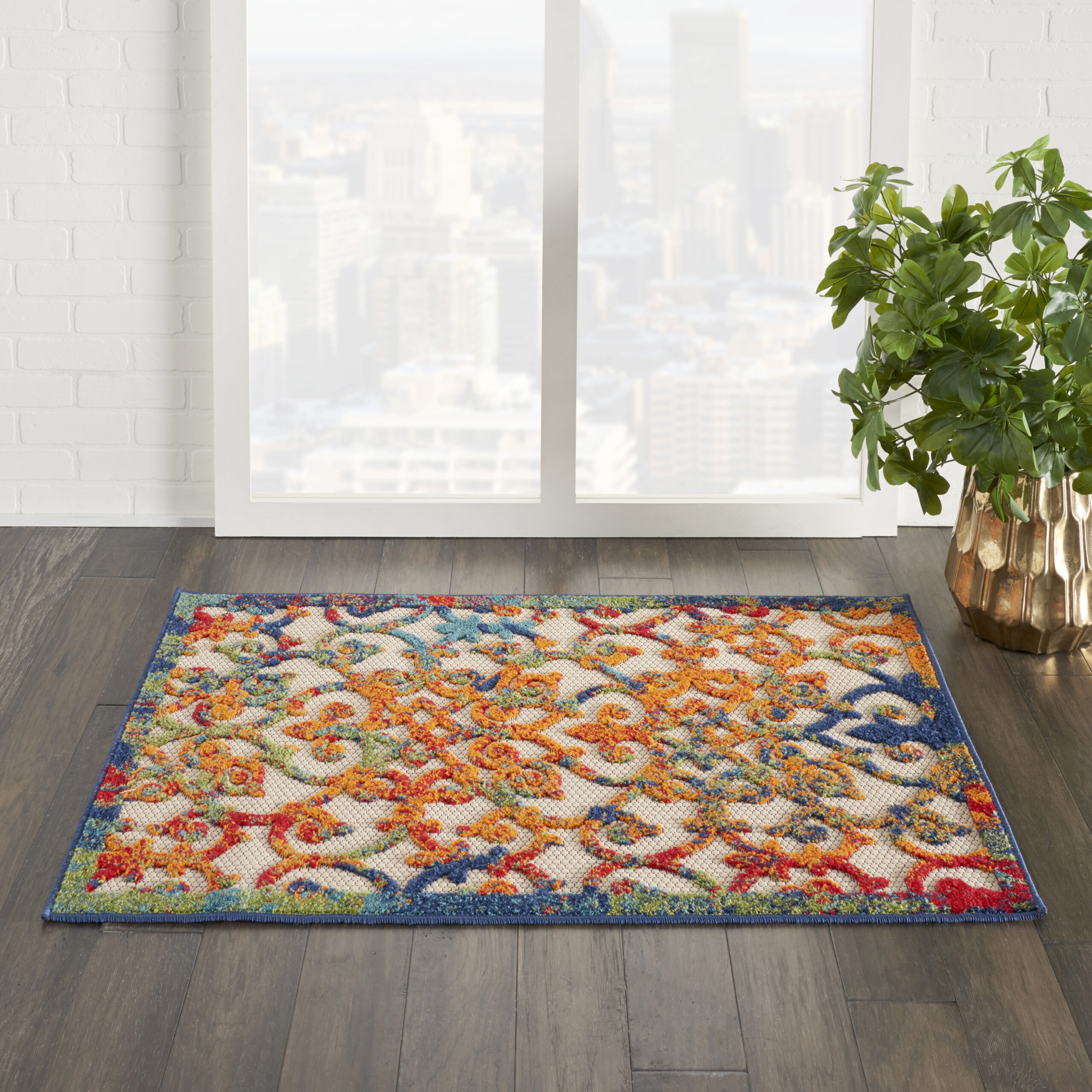 Nourison Aloha ALH21 Multicolor Area Rug - Image 5