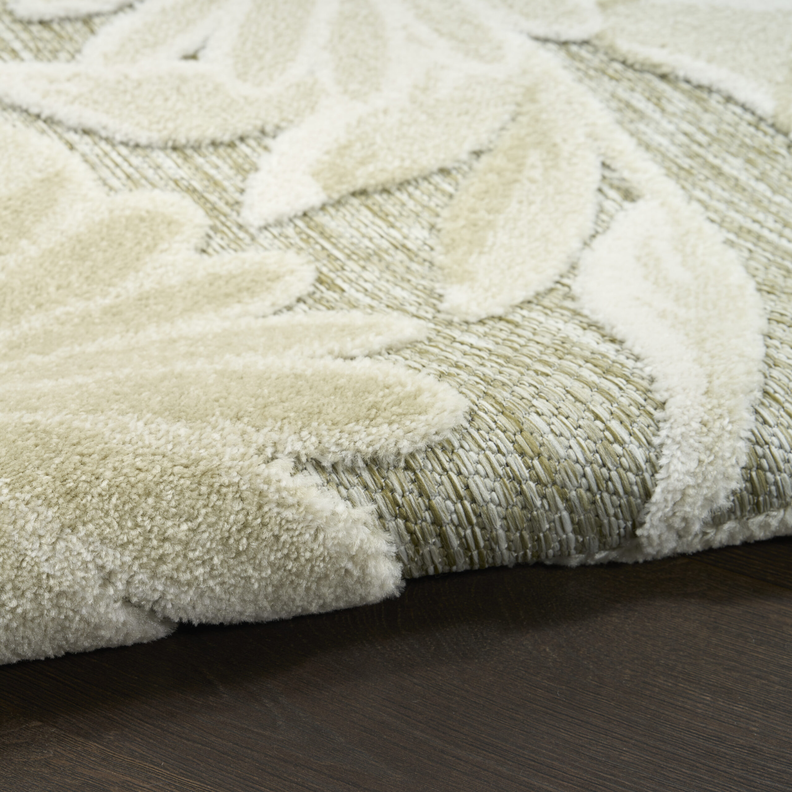 Nourison Aloha ALH33 Ivory Sage Area Rug - Image 3