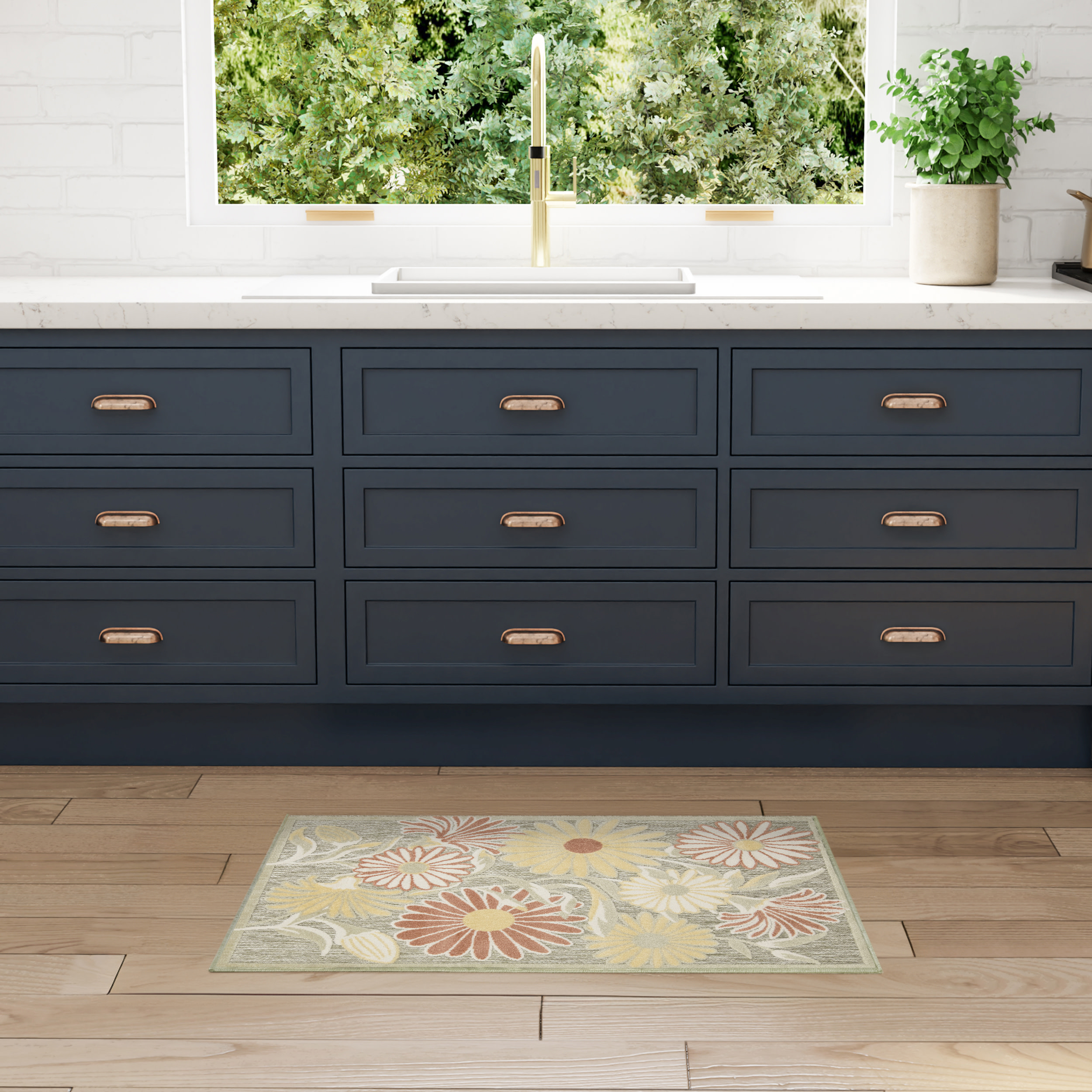 Nourison Aloha ALH33 Sage Rose Area Rug - Image 5