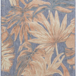 Nourison Aloha ALH43 Blue Rose Area Rug