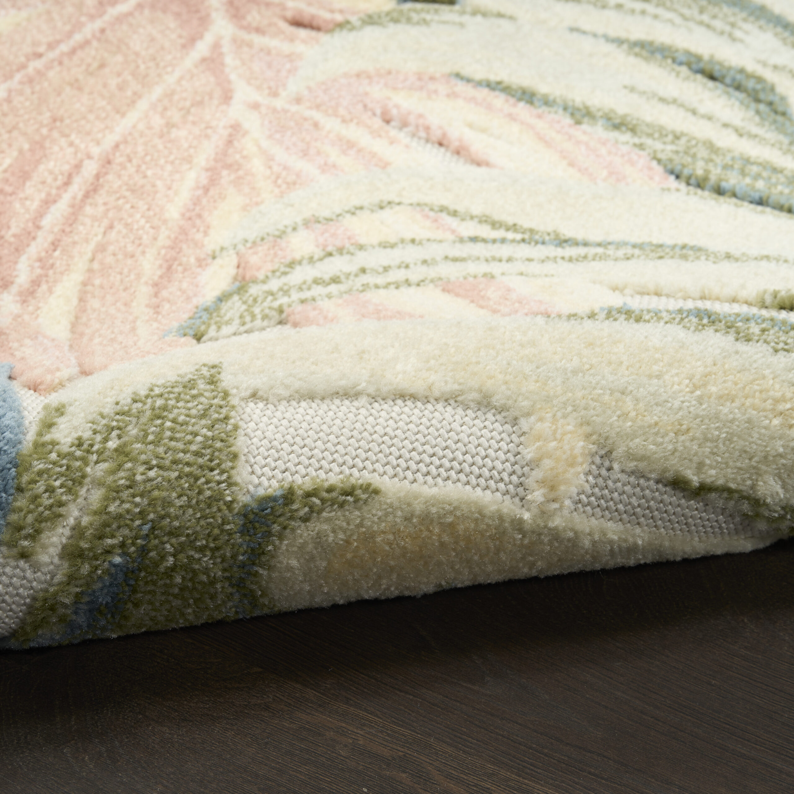 Nourison Aloha ALH43 Ivory Green Area Rug - Image 3