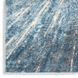 Alternative view of Nourison Ambiance AMI01 Blue Silver Area Rug