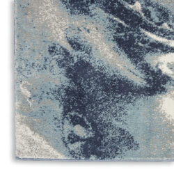 Alternative view of Nourison American Manor AMR03 Blue Ivory Area Rug