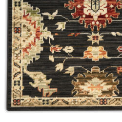 Alternative view of Nourison Antique Bloom ANB01 Black Area Rug