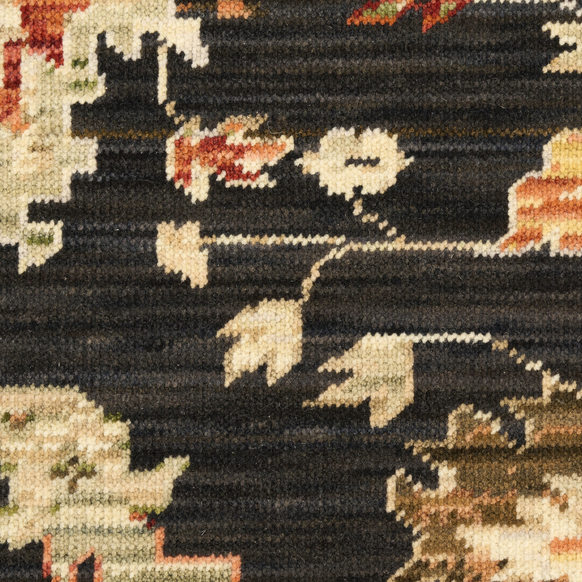 Nourison Antique Bloom ANB01 Black Area Rug - Image 4