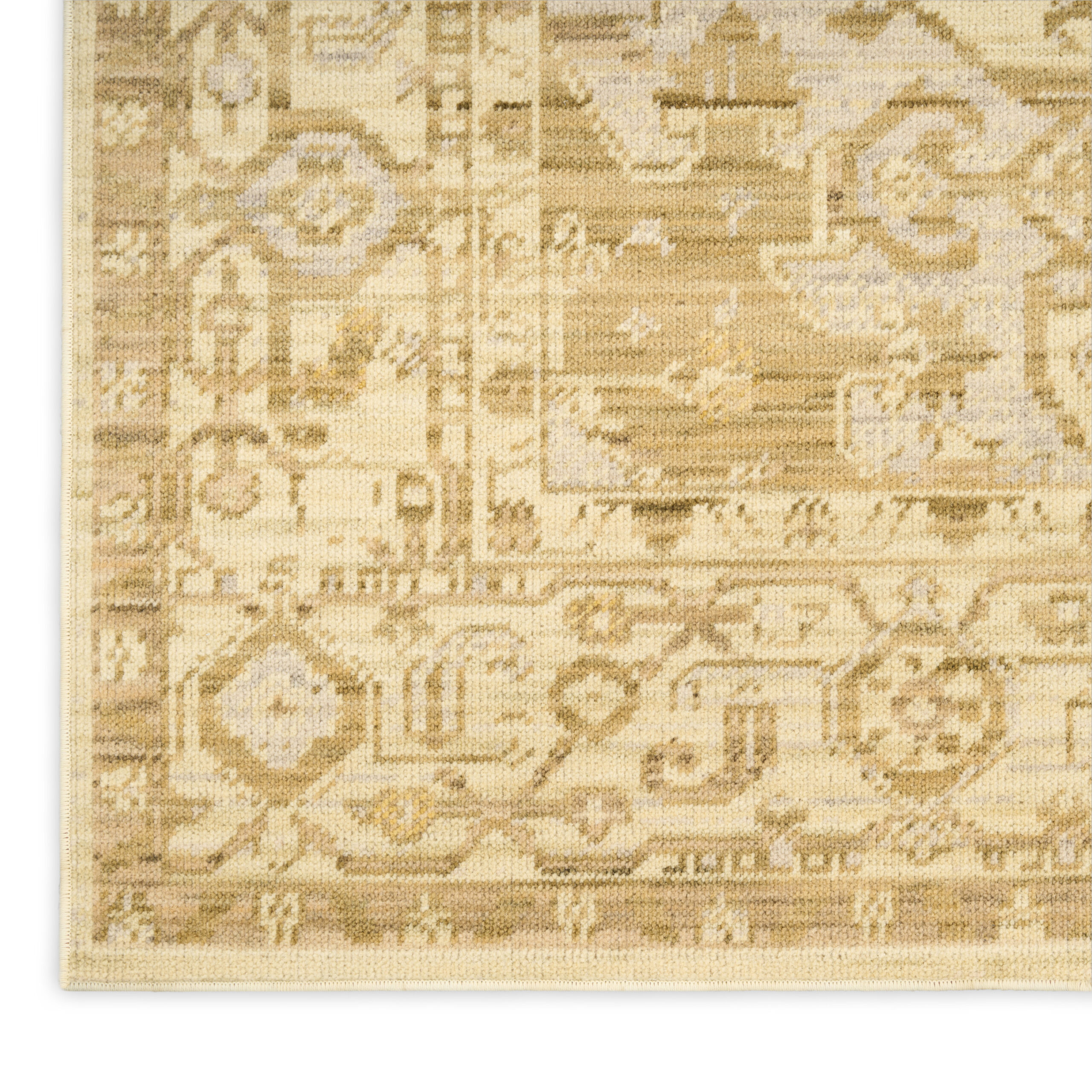 Nourison Antique Bloom ANB03 Beige Area Rug - Image 2
