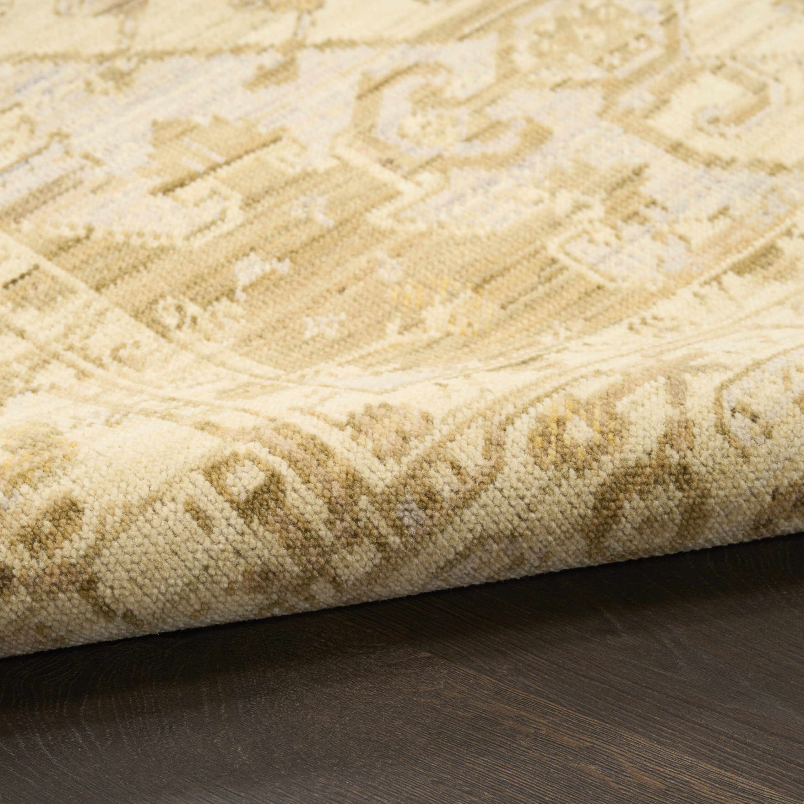 Nourison Antique Bloom ANB03 Beige Area Rug - Image 3