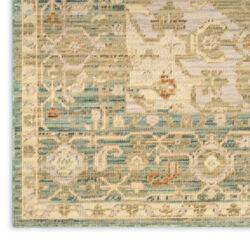 Alternative view of Nourison Antique Bloom ANB03 Teal Area Rug