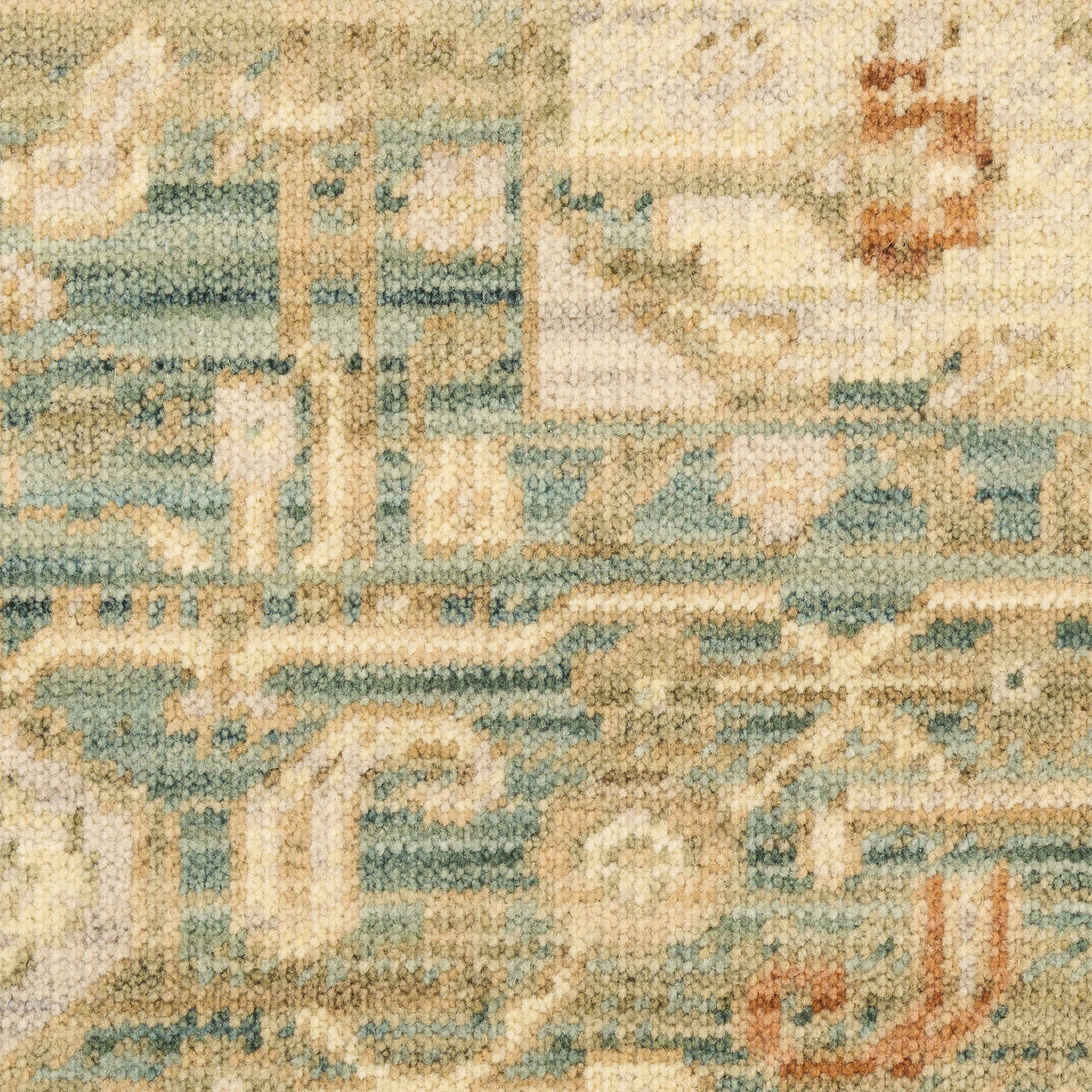 Nourison Antique Bloom ANB03 Teal Area Rug - Image 4