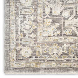 Alternative view of Nourison Antique Fusion ANF01 Ivory Charcoal Area Rug