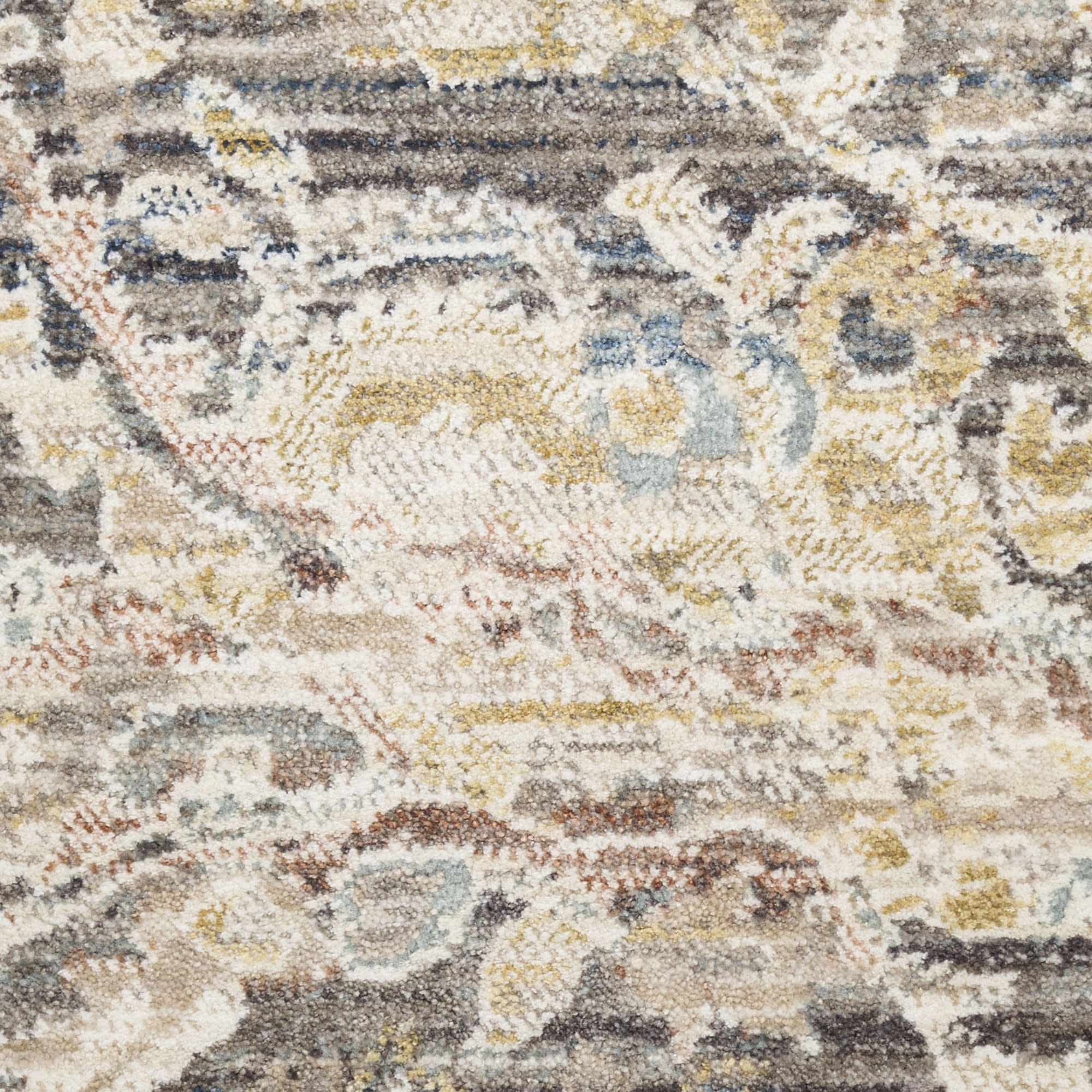 Nourison Antique Fusion ANF03 Charcoal Multicolor Area Rug - Image 4
