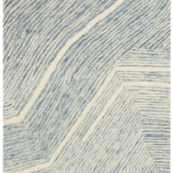 DKNY Pure Angles ANG01 Ivory Blue Area Rug