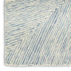 Alternative view of DKNY Pure Angles ANG01 Ivory Blue Area Rug