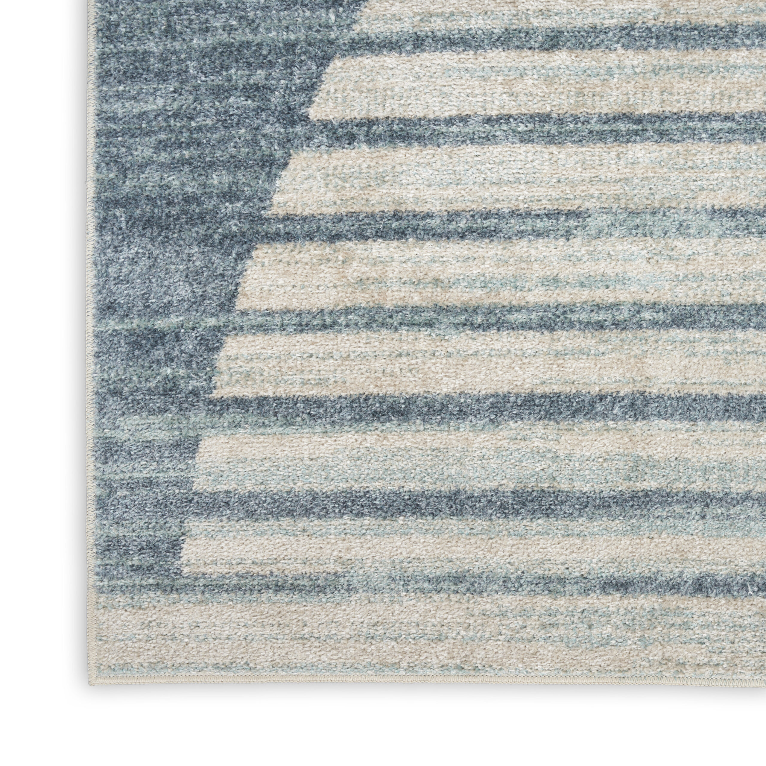 Nourison Astra Machine Washable ASW03 Blue Area Rug - Image 2