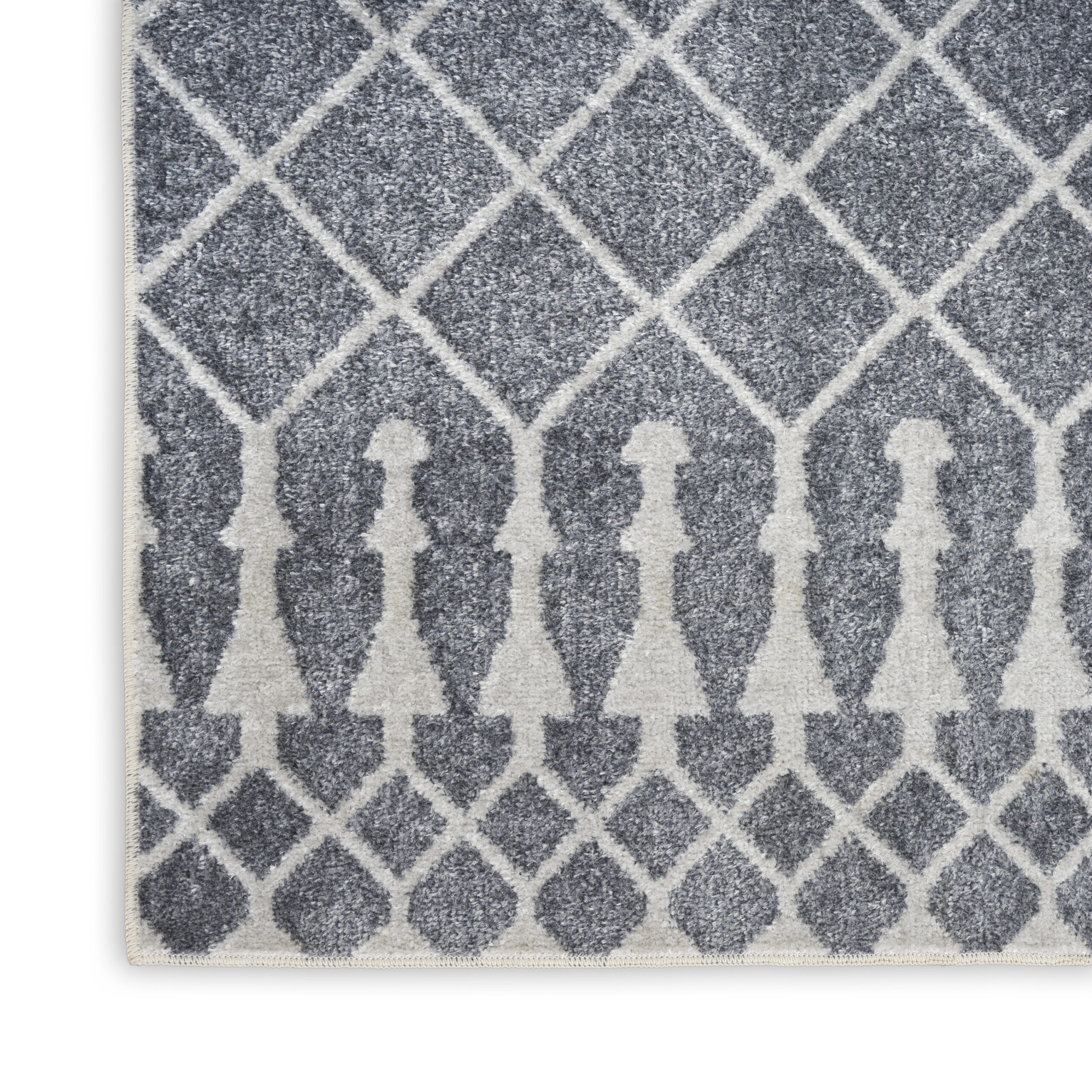 Nourison Astra Machine Washable ASW10 Denim Area Rug - Image 2