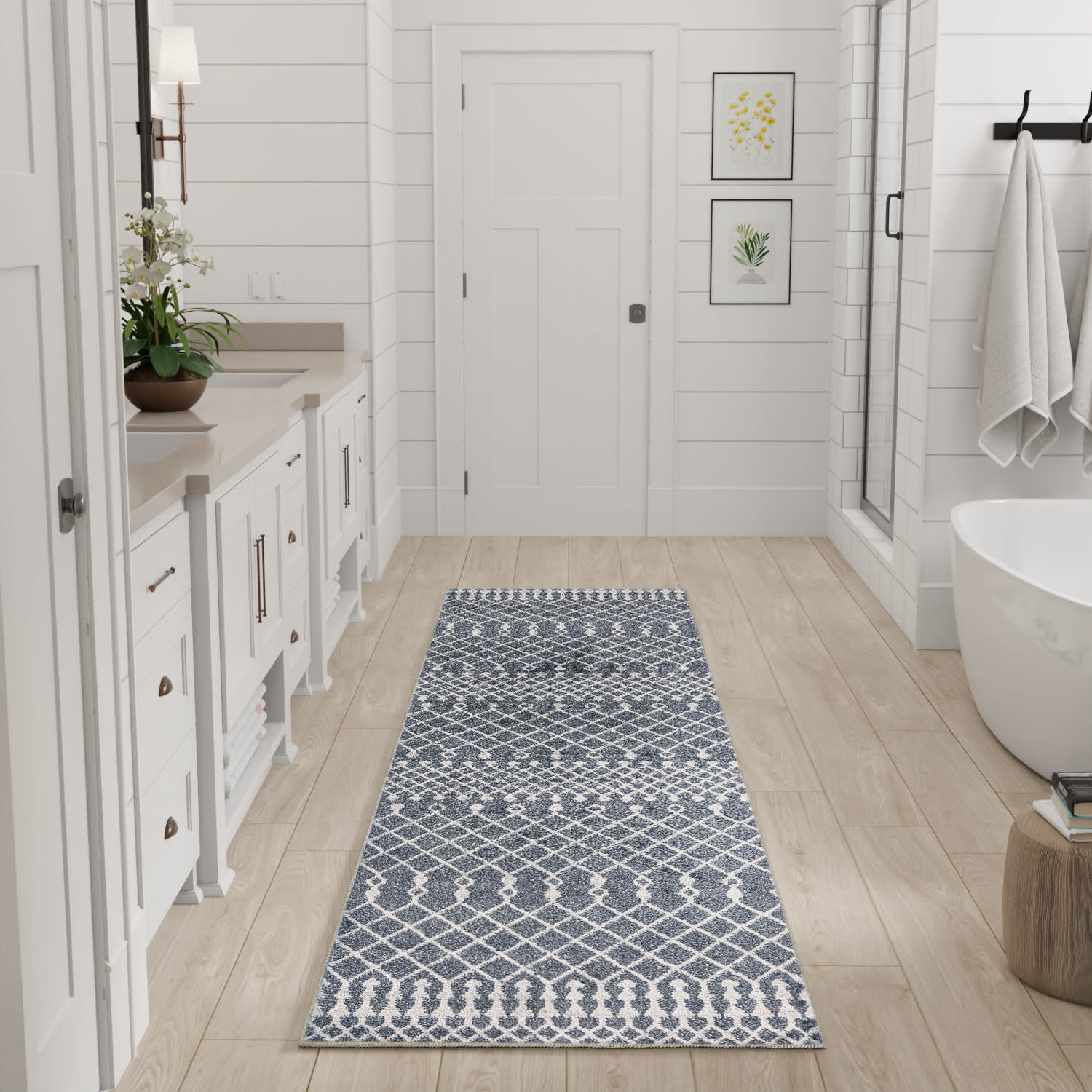 Nourison Astra Machine Washable ASW10 Denim Area Rug - Image 5
