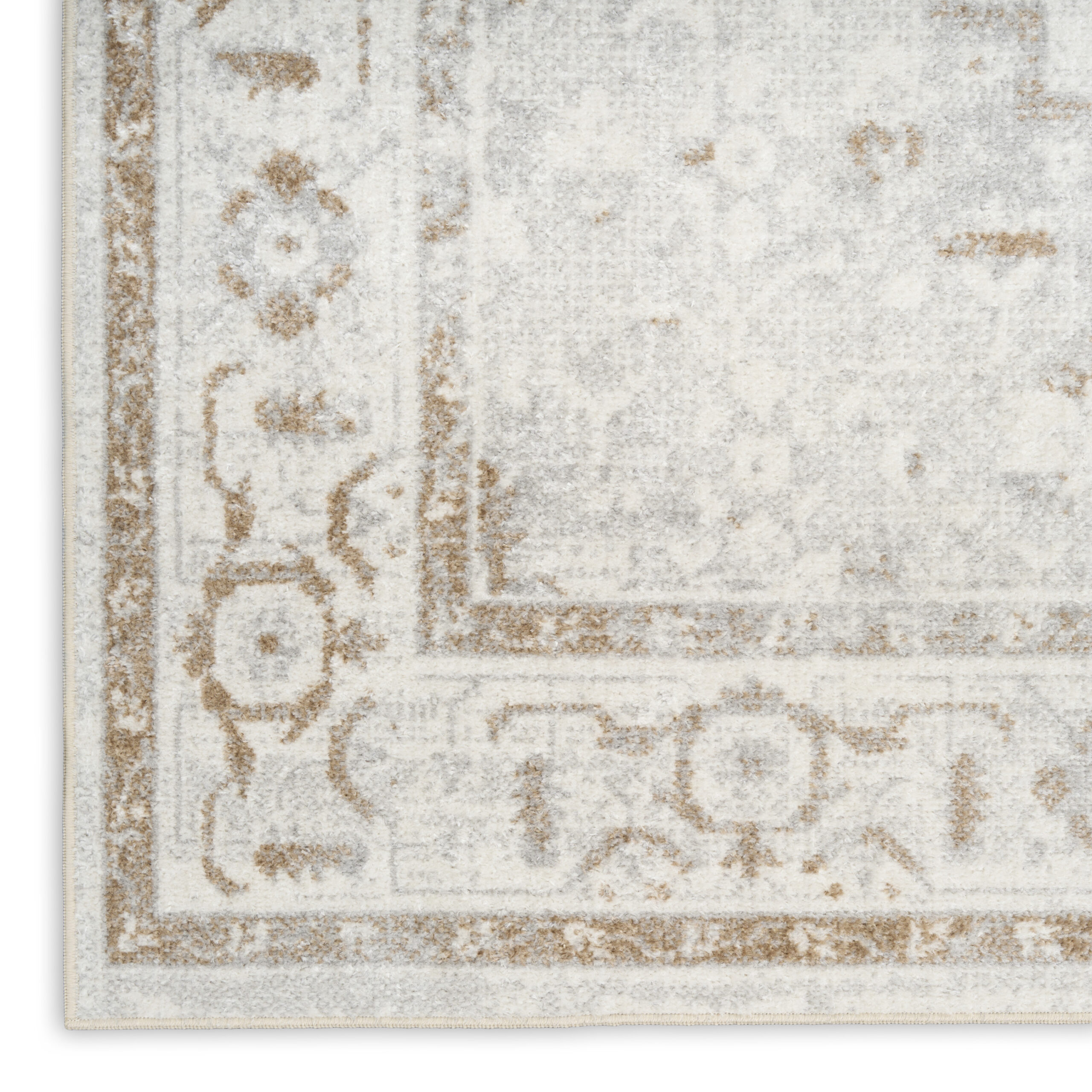 Nourison Astra Machine Washable ASW11 Grey Area Rug - Image 2