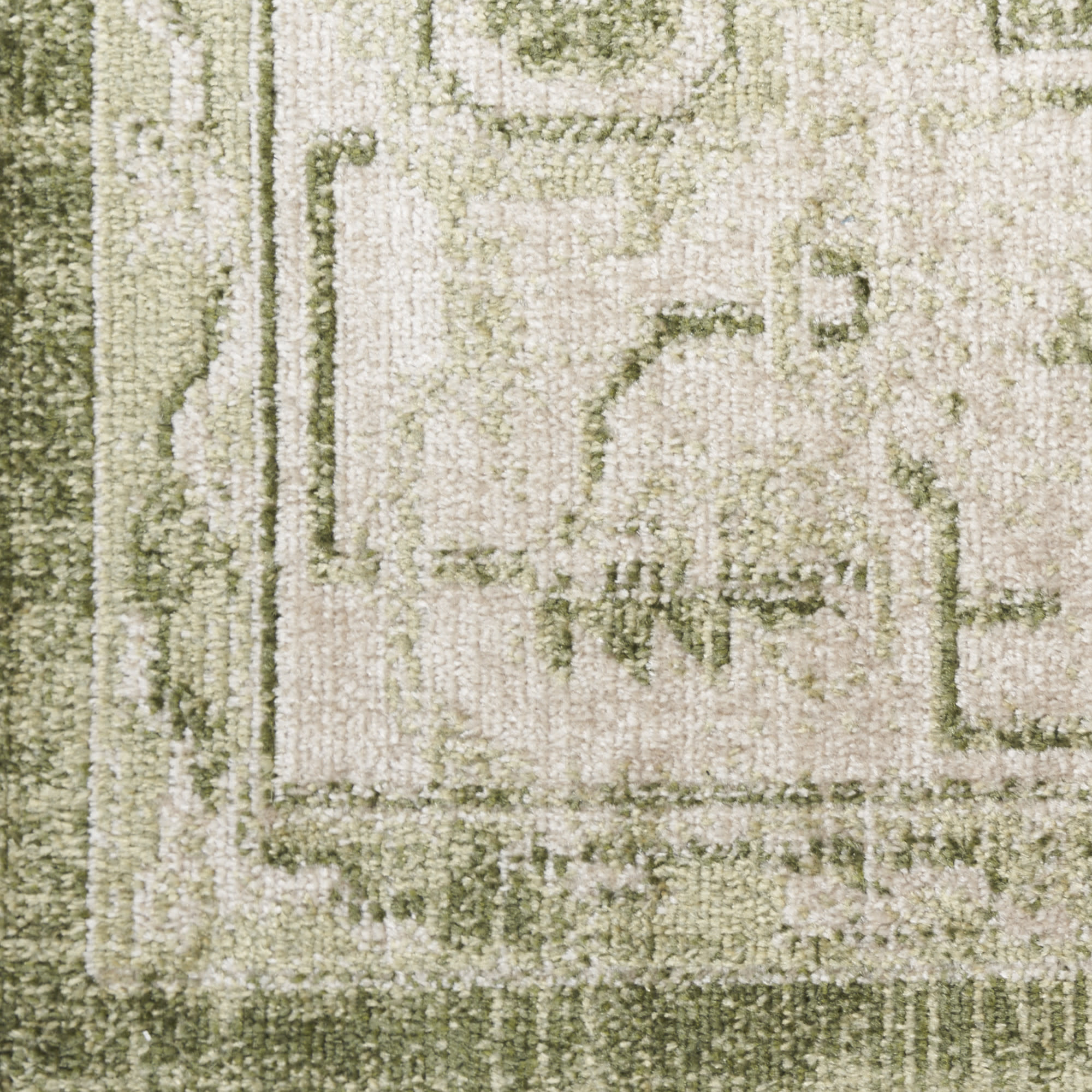 Nourison Astra Machine Washable ASW11 Ivory Green Area Rug - Image 4