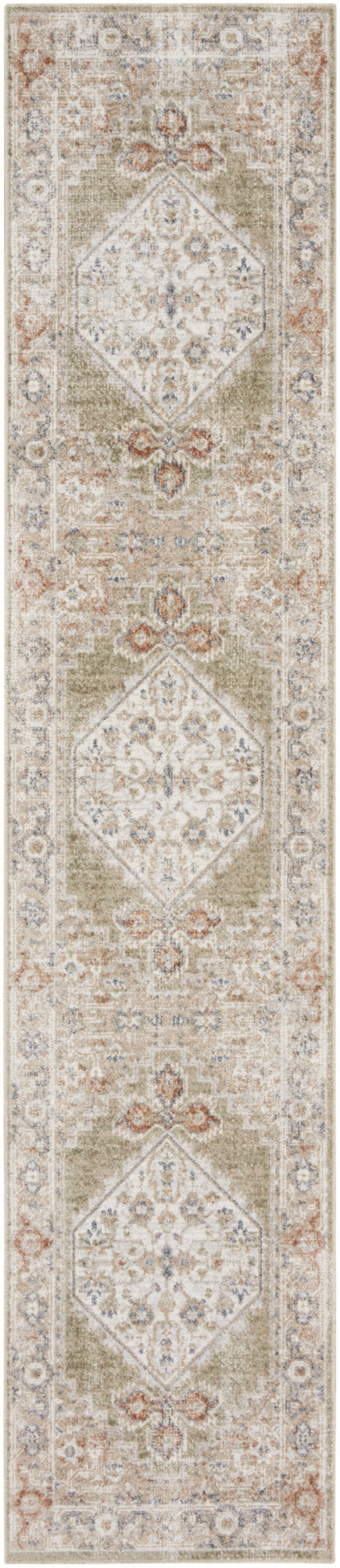 Nourison Astra Machine Washable ASW11 Sage Multicolor Area Rug