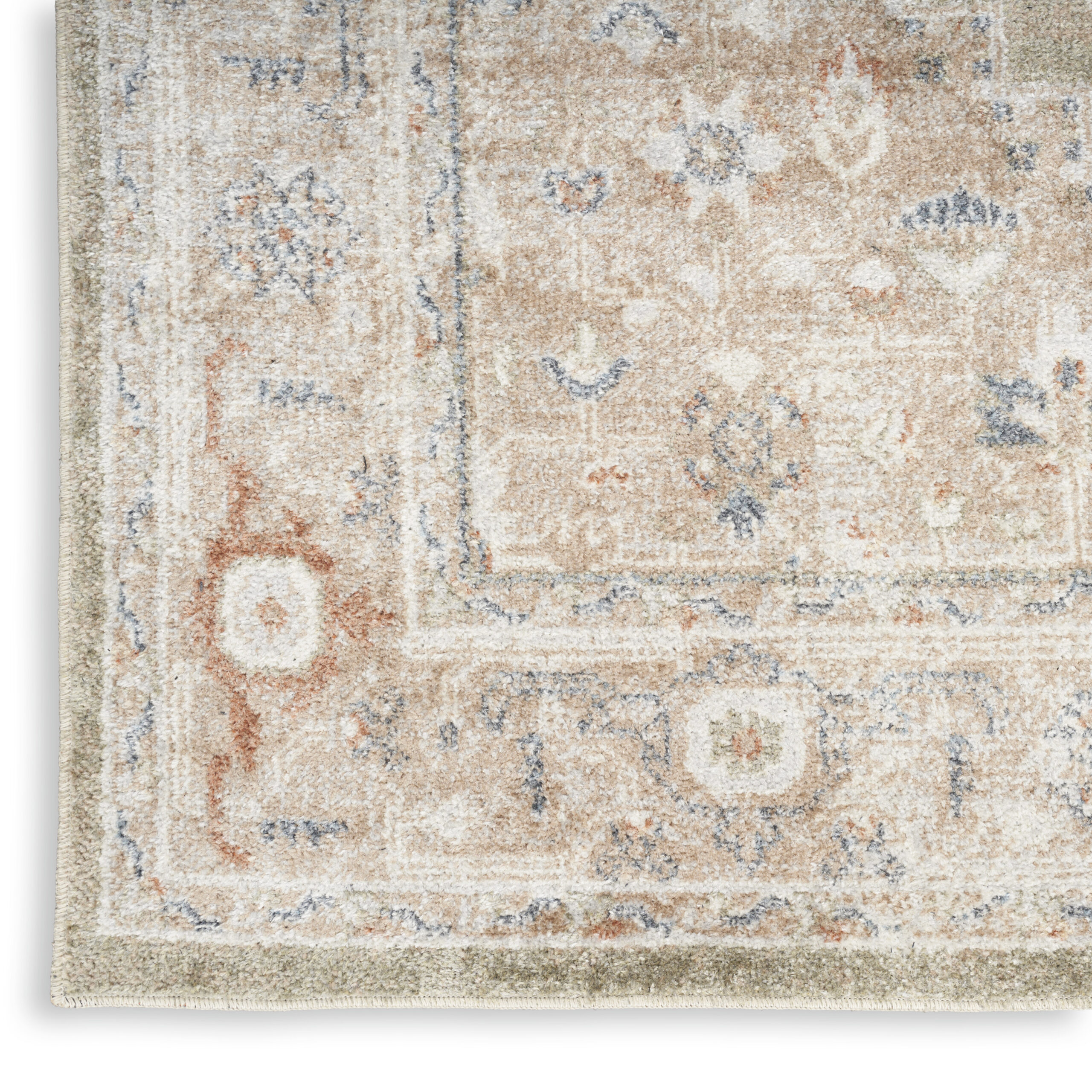 Nourison Astra Machine Washable ASW11 Sage Multicolor Area Rug - Image 2