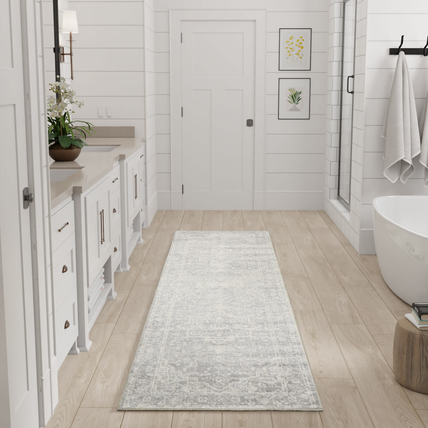 Nourison Astra Machine Washable ASW12 Grey Area Rug - Image 5