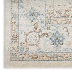 Alternative view of Nourison Astra Machine Washable ASW13 Ivory Blue Area Rug
