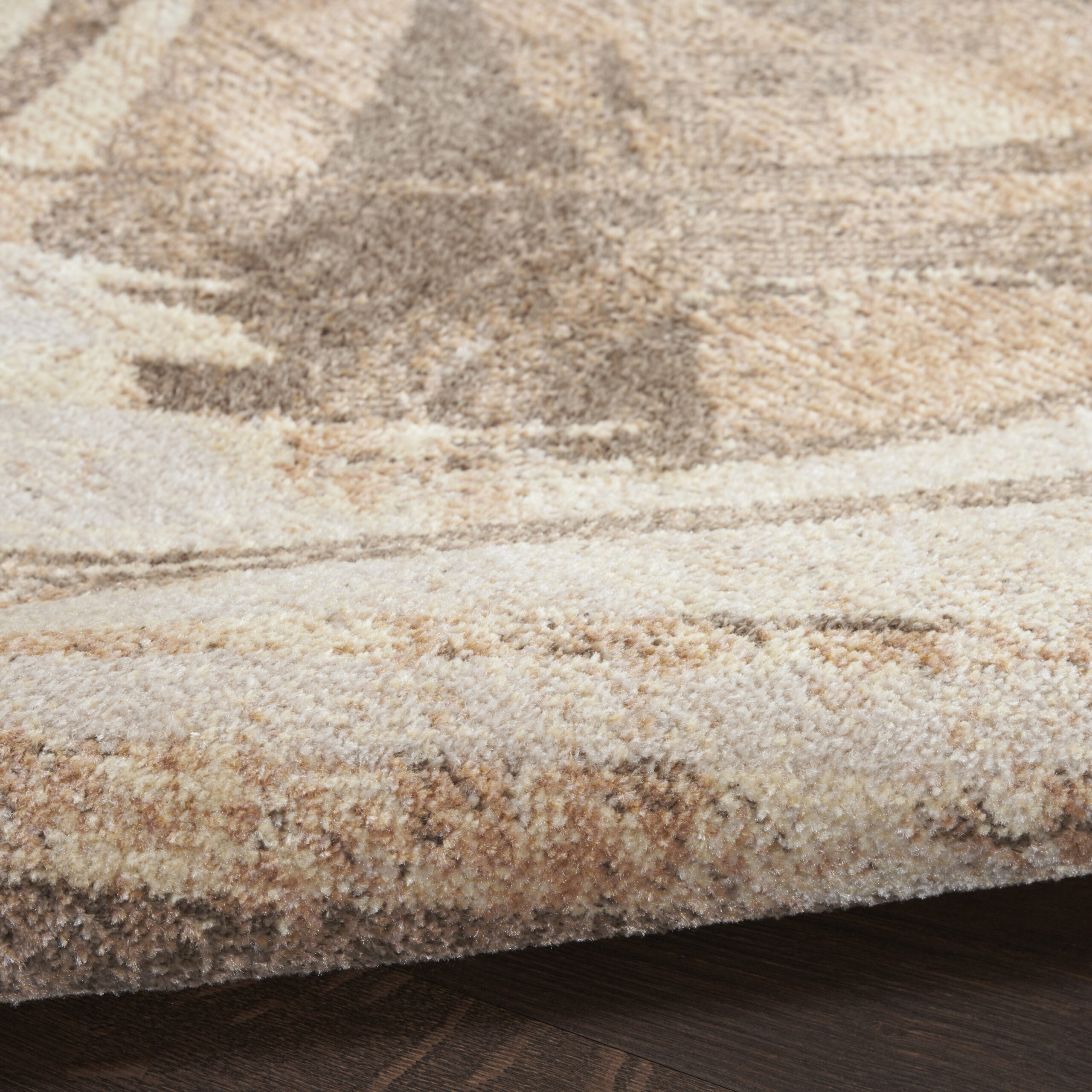 Nourison Astra Machine Washable ASW14 Beige Area Rug - Image 3